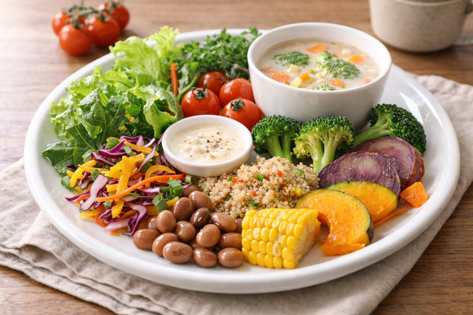 地元野菜の日替わりワンプレートランチ