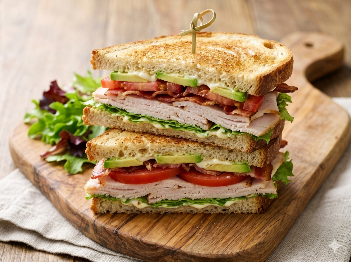 焼きたてパンに季節の具材をはさんだサンドイッチセット